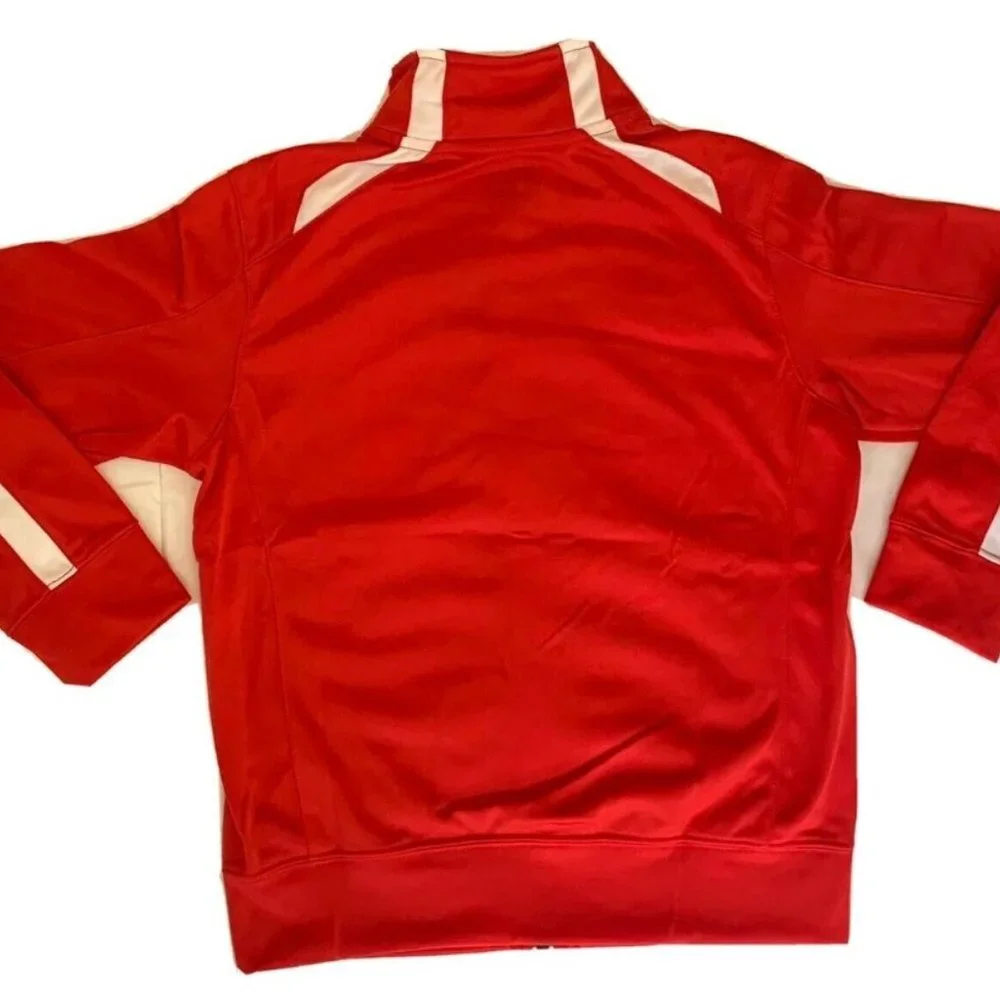 Nike Boys Track Jacket Red Full Zip NWT Youth (Size S) - Picture 2 of 5